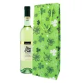 Produktbild: Idena Geschenktüte für Flaschen Glücksklee grün 12,5 x 35,5 cm, 1 St.