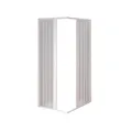 Produktbild: BOX CABINA DOCCIA ANGOLARE PVC A SOFFIETTO BIANCO 110X110 H 185 CM RIDUCIBILE