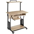 Produktbild: Tectake Schreibtisch Fife Industrial Style Holz und Stahl  80 x 65 50 x 130 50 cm Industrial Holz Hell  Eiche Sonoma