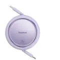 Produktbild: Einziehbares Kabel 1m - Kompatibel mit USB-C und iPhone - Baseus Free2Pull Kabel 20 W 1 m – Lila