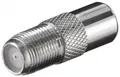Produktbild: F-Adapter (FF18) F-Buchse auf IEC-Stecker