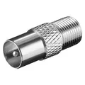 Produktbild: F-Buchse auf IEC Antennenstecker  Kurzadapter