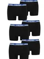 Produktbild: HEAD Boxershort black Bund blau 008 6er Pack XL