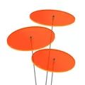 Produktbild: 3 Stück SUNPLAY Sonnenfänger Ø10cm Suncatcher Gartenstecker Scheiben ORANGE