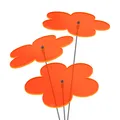 Produktbild: 3 Stück SUNPLAY Sonnenfänger Ø10cm Suncatcher Gartenstecker Blumen ORANGE