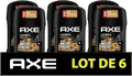 Produktbild: AX Deodorant Man Collision Leather & Cookies Stick - 48h Non-Stop Frische - Charge von 6 x 50 ml - 300 ml