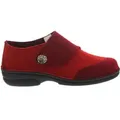 Produktbild: Berkemann Jarla, Damen-Hausschuh, rot Patch, Filz, Klettv., Wechselfussbett, Weite G 3558-242 42 - Rot - 42