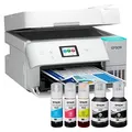 Produktbild: EPSON EcoTank ET-4956 4 in 1 Tintenstrahl-Multifunktionsdrucker weiß mit 100 Euro CashBack