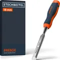 Produktbild: Presch Stechbeitel 18mm - Profi Stemmeisen mit 25° Keilwinkel - Vorgeschliffen
