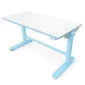 Produktbild: Spacetronik Kinderschreibtisch Elektrisch Höhenverstellbar 100x50 cm, Ergonomischer Kindertisch ab 6 Jahren, Tischhöhe 55–89 cm, 40 kg Belastbarkeit, Antikollisionssystem, Haken, Abgerundete Ecken