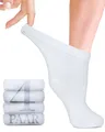 Produktbild: Diabetiker Socken Damen Bambus nahtlos bequem 4 Paar Weiß 3538