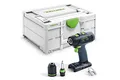 Produktbild: Festool Akku-Bohrschrauber T 18+3-Basic (mit Werkzeugfutter, Magnet-Bithalter, Schnellspannbohrfutter, Bit, Gürtelclip), im Systainer