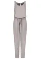 Produktbild: Sublevel Damen Overall Jumpsuit lange Hose Binde Gürtel Einteiler, Hosengröße:M / 38, Farbe:Taupe
