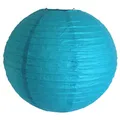 Produktbild: 515, Lampion 1 Stk Papier hell blau rund ca 30 cm Ø China Lampe Laterne