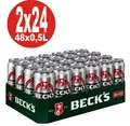 Produktbild: 2 x Becks Pils  24x0,5L = 48 Dosen 4,9% Vol.alc._EINWEG