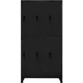 Produktbild: vidaXL Schließfachschrank Schwarz 90x45x180 cm Stahl Modell 1