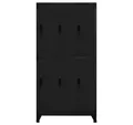 Produktbild: vidaXL Mehrzweckschrank Schließfachschrank Schwarz 90x45x180 cm Stahl