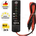 Produktbild: Auto Batterie und Lichtmaschine Testgerät LED Auto Motorrad 12V Tester Yato