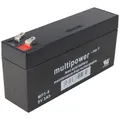 Produktbild: Multipower MP3-8 Blei-Akku 8 Volt 3000mAh mit 2 Faston 4,8mm Steckkontakten