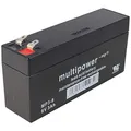 Produktbild: MultiPower MP3-8 Blei-Akku 8 Volt 3000mAh mit 2 Faston 4,8mm Steckkontakten