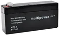 Produktbild: Multipower PB-8-3 MP3-8 Bleiakku 8V 3.2Ah Blei-Vlies (AGM) (B x H x T) 134 x 69 x 36.5mm Flachstecker 4.8mm Wartungsfrei, Geringe