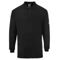Produktbild: Portwest FR10 Flammhemmendes, antistatisches Langarm Poloshirt Black Gr. XXL