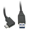 Produktbild: Eaton Tripp Lite U428-003-CRA USB-C-zu-USB-A-Kabel (Stecker/Stecker) - rechtwink