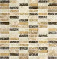 Produktbild: Mosaikfliese Beige Glasmosaik Naturstein Wand Küche Bad WC WB87-S1253 |1 Matte