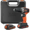 Produktbild: Black & Decker Black+Decker BCD003C2KQW Schlagbohrmaschine 18V inkl. Koffer (BCD003C2K-QW)