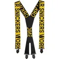 Produktbild: Snickers-Workwear Hosenträger Logo, 9064, Y-Form, mit Metallclips, gelb-schwarz, Unisex