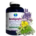 Produktbild: BERUHIGUNG Pur 6 beruhigende Kräuter - RUHE & Entspannung bei STRESS & HEKTIK. 360 Kapseln. Baldrian Hopfen Melisse Lavendel Johanniskraut Passionsblume. NATUR pur - OHNE ZUSATZSTOFFE. 26720-360