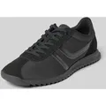 Produktbild: BOSS Orange Low Top Sneaker mit Velours-Optik-Details Modell 'ZAYN' in Black, Größe 44