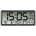 Produktbild: Hama Funkuhr Tischuhr Wanduhr Jumbo Digital DCF Kalender Thermo-/Hygrometer SW