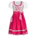 Produktbild: Nübler Dirndl Kinderdirndl 3-teilig Natalie in Weiß von Nübler 3 teiliges Set aus Dirndl, Bluse und Schürze weiß 152