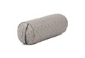 Produktbild: bodhi Yoga Bolster Yoga Bolster gemustert, 65 x Ø 22 cm Raja, taupe/silber, Dinkel