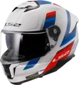 Produktbild: LS2 FF808 Stream II Vintage Helm, weiß/blau/rot, L (59/60)