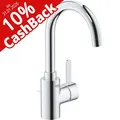 Produktbild: GROHE Waschtischarmatur Eurosmart Cosmopolitan, verchromt, 10 % Cashback, 30 cm hoch, schwenkbar, aus Metall