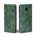 Produktbild: LBH Handyhülle für Samsung Galaxy J7 (2017) in Grün mit Karten- und Geldfach Smartphone Hülle mit Standfunktion Flip Case Schutzhülle Magnetverschluss Vintage