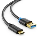 Produktbild: deleyCON 1m USB C Kabel USB 3.0 Ladekabel Datenkabel 5 Gbit/s USB-A auf USB-C für iPhone 17 Pro Air 16 15 Pro Max Galaxy S25 S24 S23 Pixel iPad Pro MacBook Air Tablets Switch PS5 Notebook PC