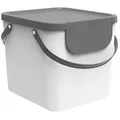 Produktbild: Rotho 1034401023 Albula Abfallbehälter 40 Liter, 39,8 x 35,8 x 33,9 cm, mistletoe white