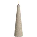 Produktbild: Uyuni LED Cone Candle 21,5 cm Champagne Glitter