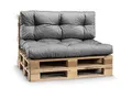 Produktbild: Gutekissen® Palettenkissen Wetterfest, Gartensofakissen, viele Farben und Größen PPI (Sitzkissen 120x60, Grau-wasserfestes)