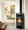 Produktbild: Apex Kaminofen Panorama Kaminofen 9kW Holzofen 3 Scheiben 3 seitig Heizofen 56320, (1-tlg)