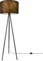 Produktbild: Paco Home Stehlampe Trina Tribal, ohne Leuchtmittel, Stehlampe Dreibein Mit Lampenschirm Stoff Stativ Modern Vintage Uni