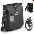 Produktbild: Borgen Fahrradtasche für Gepäckträger I 25 L - 100% Wasserdicht - Tragegriff un