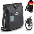 Produktbild: Borgen Fahrradtasche für Gepäckträger I 25 L - 100% Wasserdicht - Tragegriff un