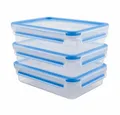 Produktbild: Emsa Frischhaltedose Clip&Close 2.0 Set 3 x 1.2L, Kunststoff, (3-tlg)