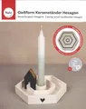 Produktbild: Rayher Silikon Gießform Kerzenständer Sechseck 36167000