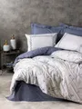 Produktbild: L'Essentiel Linge de Maison, Nitsa - Dark Blue, Ranforce-Einzelbettbezug-Set, Dunkelblau, 100 % BAUMWOLLE RANFORCE, 160 x 220 cm