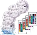 Produktbild: Poolbeleuchtung 4er Set LED Unterwasser Leuchte Farbwechsel Pool 200 cm Teich